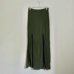 Green American Eagle Maxi Skirt